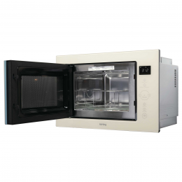 Встраиваемая микроволновая печь Korting KMI 825 TGB, 25 л, 900 Вт, гриль 1000 Вт, сенсорное управление, LED дисплей, 8 автопрограмм.