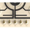 Встраиваемая газовая панель GORENJE слоновая кость, 5 конфорок, эмалированная поверхность, независимая установка