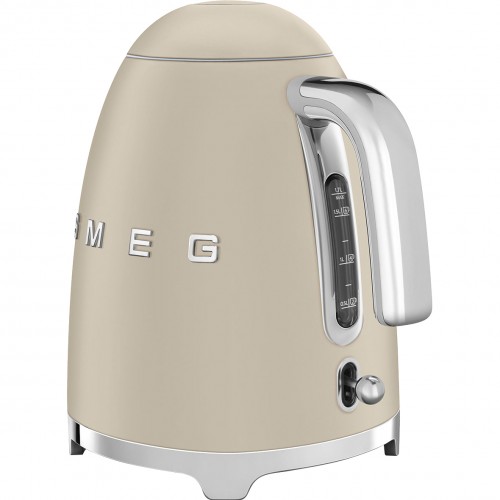 Чайник SMEG, Стиль 50-х г., 1.7 л , 2400 Вт, корпус из нержавеющей стали, цвет лунный свет