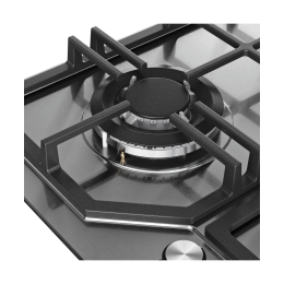 Варочная поверхность Kuppersberg/ KITCHEN RETAIL / Варочная поверхность Kuppersberg, газовая, High-Tech, 61 см, автоматический электроподжиг, газ-контроль, механическое управление, конфорки REMAY, цвет нержавеющая сталь, цвет фурнитуры черный/нержавеющая 