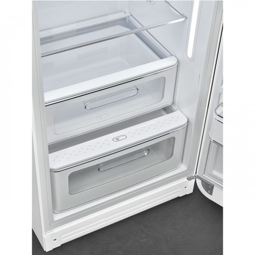 Холодильник SMEG 50-х годов, однокамерный, 270 л, инверторный компрессор, белый цвет