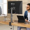 Кронштейн для монитора ONKRON 13-34 с наклоном -85°/+45°, поворотом 360°, струбциной и вертикальным перемещением до 380мм, нагрузка до 10кг