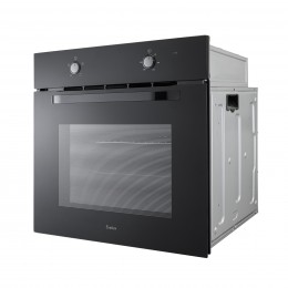 Электрический духовой шкаф EVELUX EO 612 EB, 60 см, 65 л, Hi-Tech, 4 режима, макс. 250°C, черный, класс А