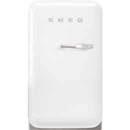 Холодильник SMEG FAB5LWH6, 34 л, 725х404х569 мм, отдельностоящий, стиль 50-х, белый, стандартный компрессор, класс С.