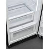 Холодильник SMEG/ Холодильник SMEG, ВхШхГ 1530х601х728 мм, отдельностоящий, стиль 50-х, однокамерный, внутренняя морозильная камера, объем 270 л, MultiFlow, инверторный компрессор, энергоэффективность С, цвет черный