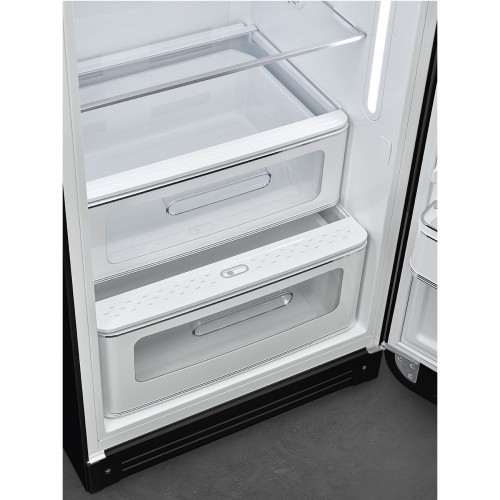 Холодильник SMEG/ Холодильник SMEG, ВхШхГ 1530х601х728 мм, отдельностоящий, стиль 50-х, однокамерный, внутренняя морозильная камера, объем 270 л, MultiFlow, инверторный компрессор, энергоэффективность С, цвет черный