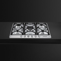 Встраиваемая газовая панель SMEG sr975xgh, 70 см, нержавеющая сталь