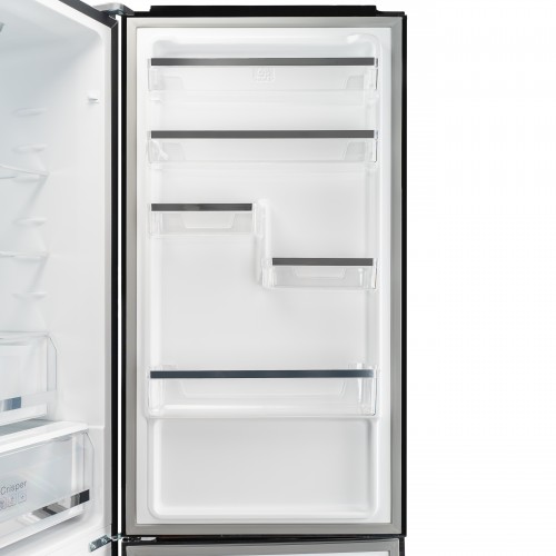 Холодильник Delonghi 1950x600x658 мм, 344 л, сенсорное управление, Total Frost Free, Fresh Zone, инверторный компрессор