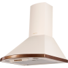 Вытяжка Kuppersberg 60 см: настенная, 650 м³/ч, электронное управление, 3 скорости, галогеновое освещение, бежевый цвет, анодированные алюминиевые фильтры