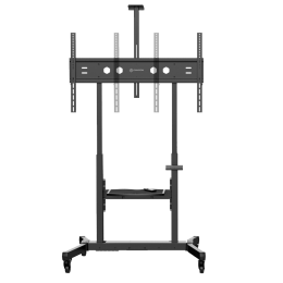 Мобильная стойка ts1991 elift black для ТВ 50-100 с регулировкой высоты 113-160 см, наклоном +5°/-5°, макс. вес 120 кг.