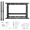 Кронштейн для видеостен ONKRON Push UP 40-70 - Максимальная нагрузка 45кг, Регулировка в трех плоскостях, Портретная/Альбомная ориентация