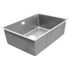 METAL 5944 silver 1 чаша 550*400*205, общий размер: 590*440*200, монтаж: универсальный, материал: нержавеющая сталь AISI 304, цвет: серебро