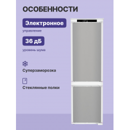 Встраиваемый холодильник Liebherr ICNSe 5103-22 001, 178 см, Pure, EasyFresh, NoFrost, 3 контейнера, door sliding