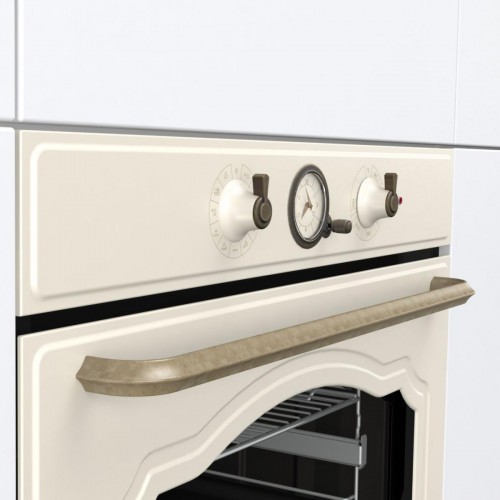 Встраиваемая электрическая духовка GORENJE 60 см, 77 л, пиролитическая эмаль, слоновая кость