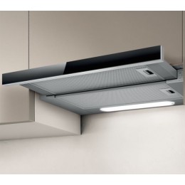 Вытяжка Elica Elite 14 Lux GRVT A 60, 60 см, 650 куб. м/ч, рециркуляция/отвод, кнопочное управление, серо-черная.