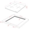 Варочная поверхность Kuppersberg 45 см, индукция, High-Tech, 9 уровней мощности, таймер, сенсорное управление, черный