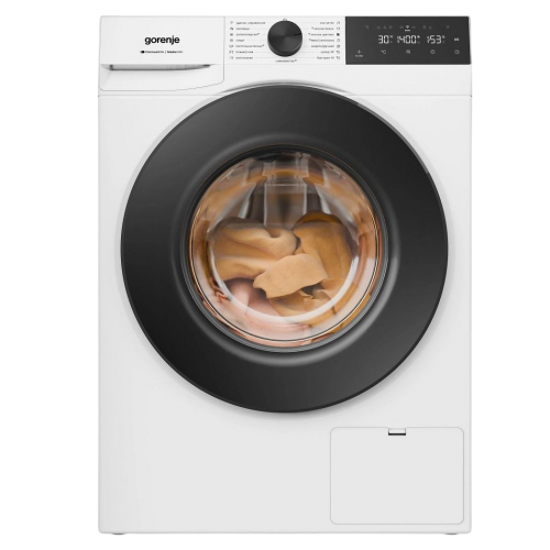 Стиральная машина Gorenje/ Стиральная машина Gorenje, отдельностоящая, ВхШхГ 85х60х54 см, цифровой дисплей, поворотное/сенсорное управление, загрузка 8 кг, 1400 об/мин, 15 программ, инверторный мотор, пар, Wi-Fi, цвет белый