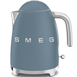 Чайник SMEG klf03sbmeu, 1.7 л, 2400 Вт, нержавеющая сталь, стиль 50-х, синий шторм