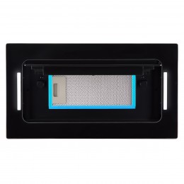 Вытяжка Korting KHI 6099 ICGN, 60 см, 900 м³/ч, 5 режимов, сенсорное управление, LED, черное стекло