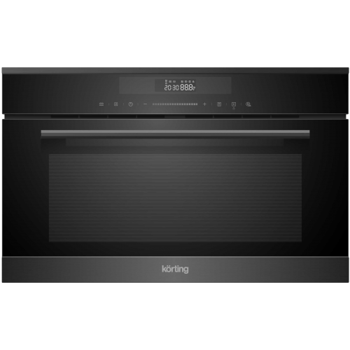 Встраиваемая микроволновая печь Korting с грилем, 34 л, сенсорное управление Full TouchControl, LED дисплей Cold White, 5 уровней мощности