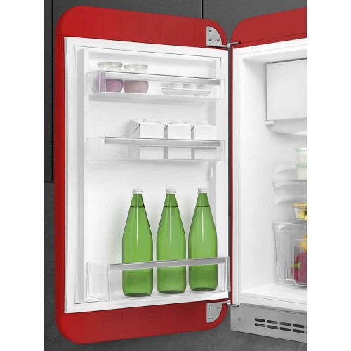 Холодильник SMEG/ Холодильник SMEG, ВхШхГ 970х545х659 мм, отдельностоящий, стиль 50-х, однокамерный, внутренняя морозильная камера, объем 122 л, стандартный компрессор, энергоэффективность D, цвет красный