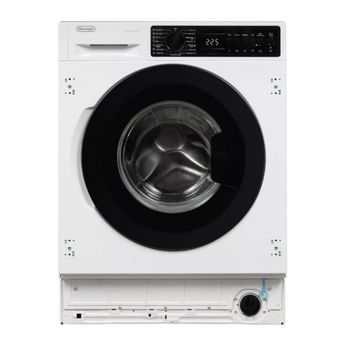 Встраиваемая стиральная машина Delonghi 8 кг, 1400 об/мин, 15 программ, инверторный мотор, тихая работа 47 дБ, A+++