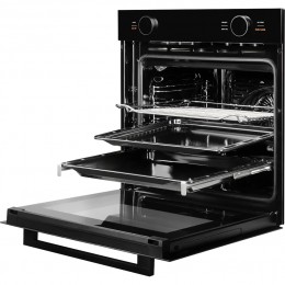 Встраиваемый духовой шкаф Kuppersberg HT 612 Black, 72 л, 12 режимов, А+, гидролизная очистка.