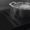 Варочная поверхность Smeg с встроенной вытяжкой, 83 см, индукция, 4 зоны нагрева, слайдерное управление
