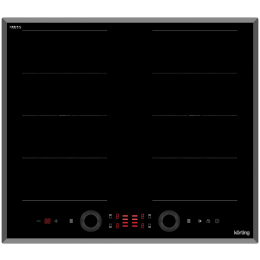 Варочная панель Korting hib 68700 b quadro, индукционная, 60 см, сенсорное управление, функция Quadro Flex.