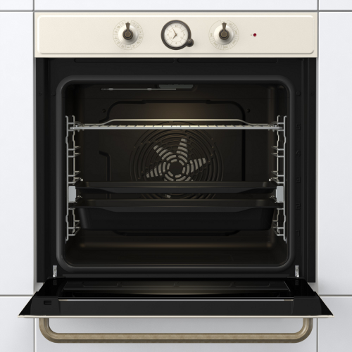 Духовой шкаф Gorenje Classico 77 л с механическим управлением, термослоем и телескопическими направляющими