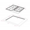 Варочная поверхность Kuppersberg/ KITCHEN RETAIL / Варочная поверхность Kuppersberg, газ, High-Tech, 59 см, автоматический электроподжиг, газ-контроль, форсунки под сжиженый газ, SABAF конфорки, чугунные решетки, цвет черный, цвет фурнитуры черный