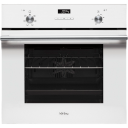 Встраиваемый духовой шкаф Korting OKB 760 FW, 59.8x59.5x56 см, 6 режимов, гриль, конвекция, таймер, белый.