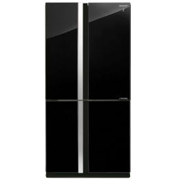 Холодильник Sharp sjgx98pbk, 183x89.2x77.1 см, 605 л, No Frost, инверторный, ионизация, быстрое замораживание, LED, льдогенератор