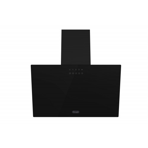 Вытяжка Delonghi/ Вытяжка Delonghi, наклонная, 60 см, отвод/рециркуляция, 650 м3/ч, 3 скорости, механическое управление, LED подсветка, цвет черное стекло