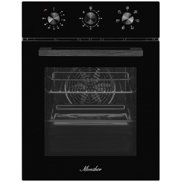 Встраиваемый духовой шкаф Monsher MOE 4563 Noir, 50 л, конвекция, гриль, 3 стекла, черный