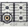 Встраиваемая газовая панель ASKO 476653 - 4 конфорки, Super Vario Wok, нержавеющая сталь, механическое управление