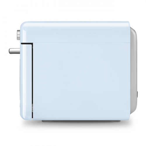 Мини-печь Smeg 30 л с LCD дисплеем и 10 функциями приготовления в стиле 50-х, пастельный голубой