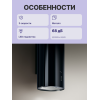 Вытяжка JET AIR с декоративным дизайном, 43 см, кнопочное управление, 1200 куб. м, черная