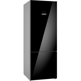 Холодильник Bosch Serie 6 kgn56lb31u, 559 л, Full NoFrost, Черное стекло, LCD дисплей, Multi Airflow, AirFresh Filter, 193x70x80 см