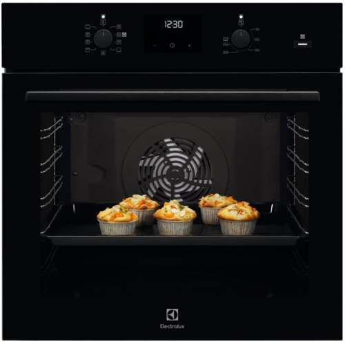 Встраиваемая электрическая духовка ELECTROLUX с конвекцией, 72 л, Steam Bake, 8 режимов, каталитическая очистка