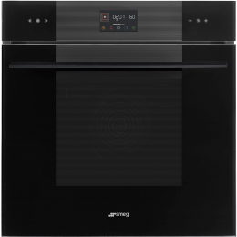 Встраиваемый духовой шкаф SMEG SOP6102TB3, 60 см, 10 функций, пиролиз, Black (черное стекло), класс A+