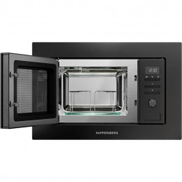Встраиваемая микроволновая печь Kuppersberg HMW 621 B, 20 л, 800 Вт, гриль, 8 программ, черная