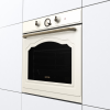 Встраиваемая электрическая духовка GORENJE 60 см, 77 л, пиролитическая эмаль, слоновая кость
