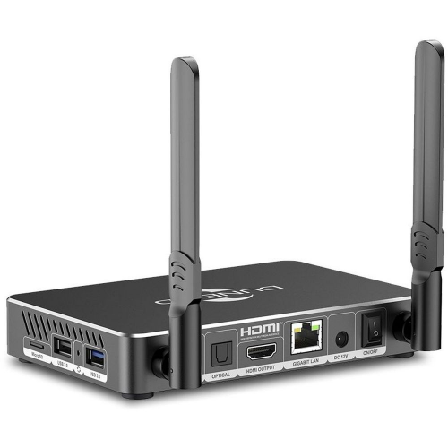 Медиаплеер/ Mediaplayer Dune HD Pro 8K Plus: 8K/60 Hz/Dolby Vision/HDR10+/HDR, CPU Amlogic S9284-K/J, RAM 8 Gb, Flash 64 Gb, 1xUSB3.0, 1xUSB2.0, LAN 1000Mb/s, WiFi 802.11ax, BT 5.2, HDMI 2.1a, S/PDIF, Audio Out miniJack, BT+Voice Remote Control, Android 1