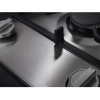 Встраиваемая газовая панель ASKO 476653 - 4 конфорки, Super Vario Wok, нержавеющая сталь, механическое управление