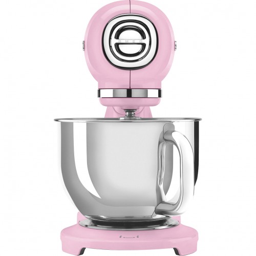 Планетарный миксер SMEG 50-х годов, 1000 Вт, 4.8 л, 10 скоростей, розовый
