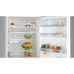 Холодильник Bosch Serie 6 kgn56lb31u, 559 л, Full NoFrost, Черное стекло, LCD дисплей, Multi Airflow, AirFresh Filter, 193x70x80 см
