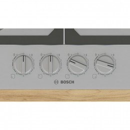 Газовая панель Bosch PCP6A5I90M, 4 горелки, нерж. сталь, автоподжиг, газ-контроль