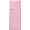 Холодильник SMEG/ Холодильник SMEG, ВхШхГ 1530х601х728 мм, отдельностоящий, стиль 50-х, однокамерный, внутренняя морозильная камера, объем 270 л (244 + 26), LED освещение, инверторный компрессор, энергоэффективность С, цвет розовый
