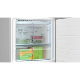 Холодильник Bosch Serie 6 kgn56lb31u, 559 л, Full NoFrost, Черное стекло, LCD дисплей, Multi Airflow, AirFresh Filter, 193x70x80 см